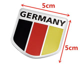 3D Aluminium German Flag Sticker (7 models)