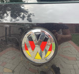 VW Rear / Front Badge German Flag Sticker