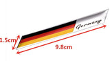 3D Aluminium German Flag Sticker (7 models)