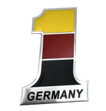 3D Aluminium German Flag Sticker (7 models)