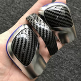 VW DSG Carbon Fiber Gear Shift Knob Cover Golf MK6, MK7, GTI, R / Passat B7, B8, CC / Jetta MK6 GLI