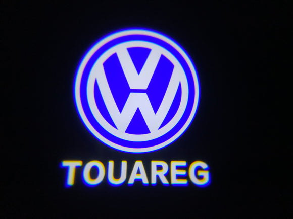 Volkswagen VW touareg welcome courtesy logo door light