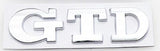 VW GTD Rear trunk badge - Emblem (7 models)