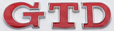 VW GTD Rear trunk badge - Emblem (7 models)