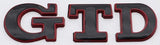 VW GTD Rear trunk badge - Emblem (7 models)