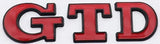 VW GTD Rear trunk badge - Emblem (7 models)