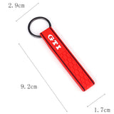 VW GTI Soft Rubber Red Strips Shape Keychain (3 colors)