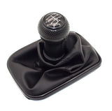 VW Volkswagen 6 speed leather Gear Shift Knob for Mk4 Golf,GTI,R32,Jetta,Bora black stitching