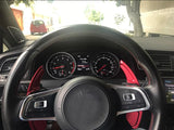 VW Volkswagen paddle shifters dsg paddles shift knobs Golf 7 MK7 R Scirocco Polo GTI Sagitar R-Line Rline red