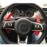 VW red Volkswagen paddle shifters dsg shift knobs Golf 7 MK7 R Scirocco Polo GTI Sagitar R-Line Rline