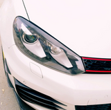 VW Volkswagen Golf MK6 Eyebrows Eyelids headlight trim cover