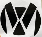 VW Rear Badge Shiny Genuine Carbon Fiber Sticker (8 colors)