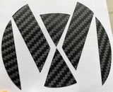 VW Rear Badge Shiny Genuine Carbon Fiber Sticker (8 colors)