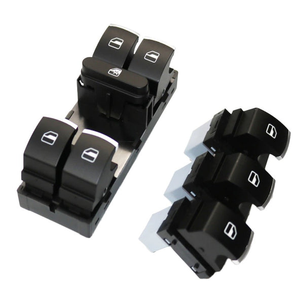 VW Window Switch Button FULL SET - Chrome and Black variant – GTI Mania